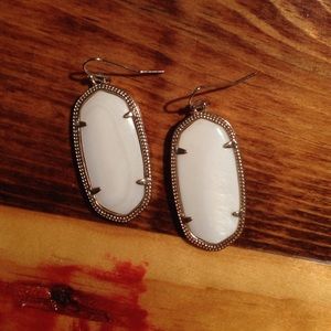 White Pearl Kendra Scott Elle Earrings