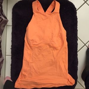Lulu lemon orange racer back tank!
