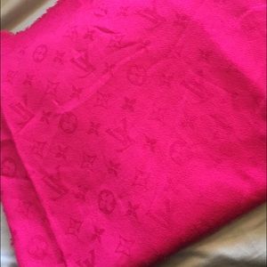 Louis Vuitton Pink scarf shawl