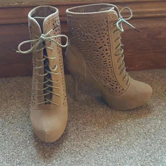 Tan Suede Heels