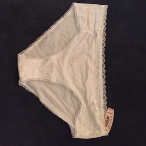 White Polkadotted with pink pantie