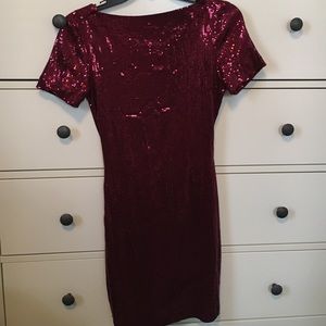 Red sangria sparking dress! Perfect for holidays