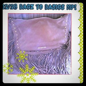 100% authentic suede MK Fringe