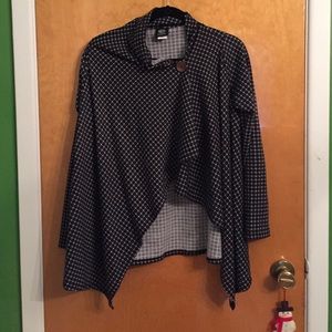 Never worn flannel cape jacket