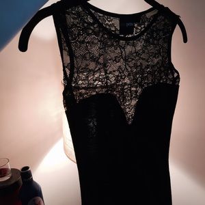 Asos Petite Black lace party dress