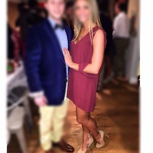 Red Tobi Long Sleeve Dress