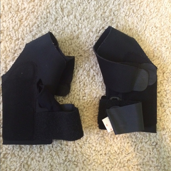 A pair of ace ankle braces