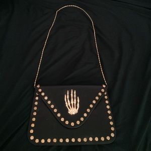 Punk black and gold bag ☠✨