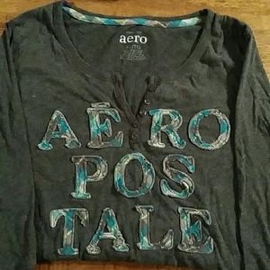 Aero Half Sleeve Gray Shirt