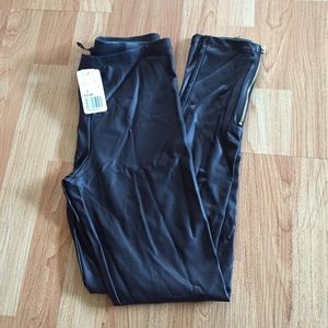 Brand New F21 Faux Leather Leggings w/ Zippers