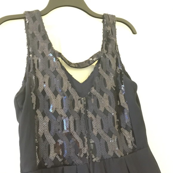 mymichelle navy sequence dress with back design - Picture 3 of 4