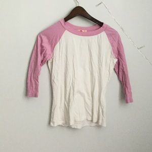 Pink Baseball Tee