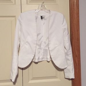 White H&M blazer