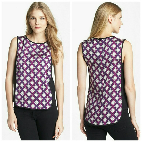 Trina Turk Silk blouse worn once S