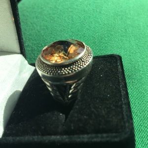 Gorgeous sterling silver and citrine ring!