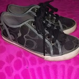 Grey and black coach shoes!