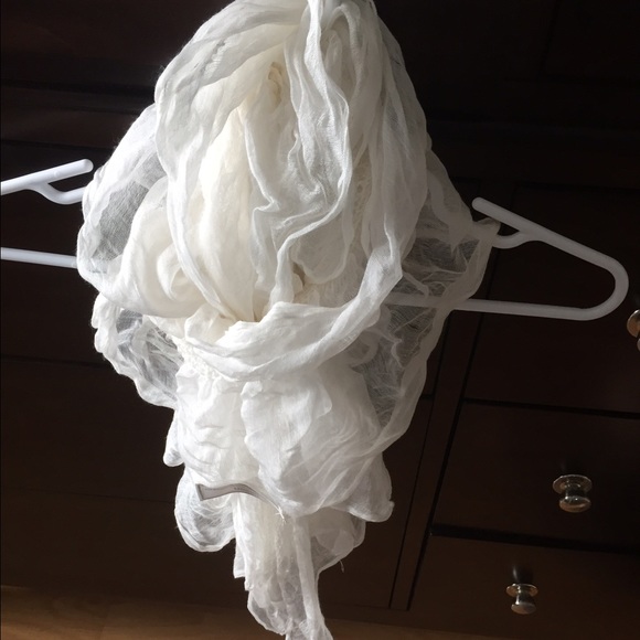 White scarf