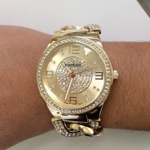Gold bebe watch