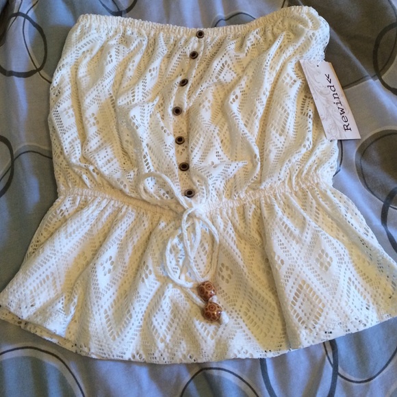 ❌nwt lace tube top