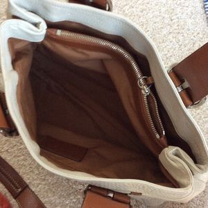 Coach Bags - Large cream &brown Coach bag Coach Bags - Large cream &brown Coach bag