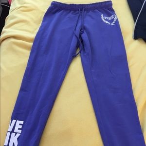 Purple PINK Sweatpants