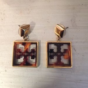 Tory Burch tortoise earrings