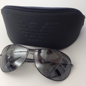 Emporio Armani Mirrored Aviator sunglasses