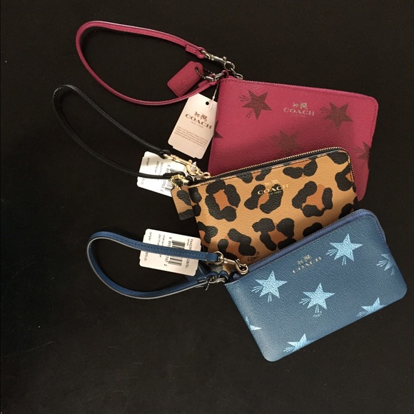 Pink and cheetah print wristlets