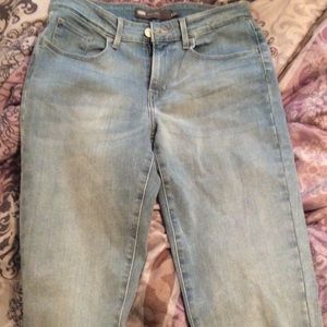 High rise skinny jeans