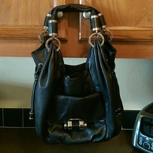 Michael Kors black leather purse