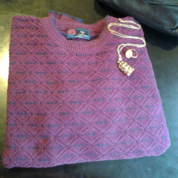 Oversized vintage cotton sweater