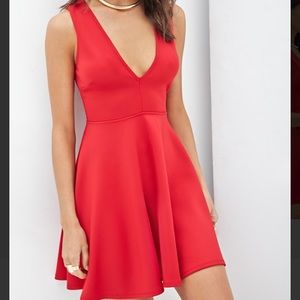 Forever 21 Red Flare Dress