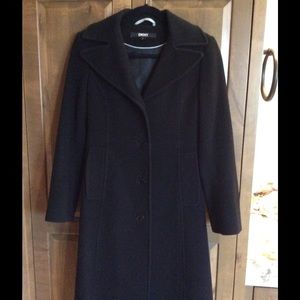 DKNY Wool/Cashmere Full Length Coat