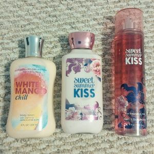 Bath and Body Works lotions and perfume