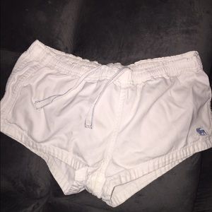 Abercrombie kids white sleep shorts sz XL