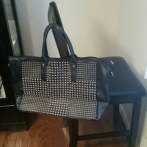 Gold Studded Fredericks of Hollywood Bag