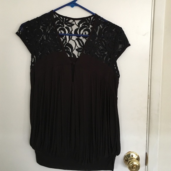 Black lace top