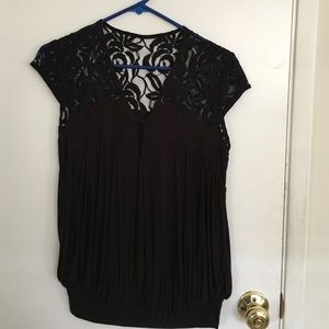 Black lace top