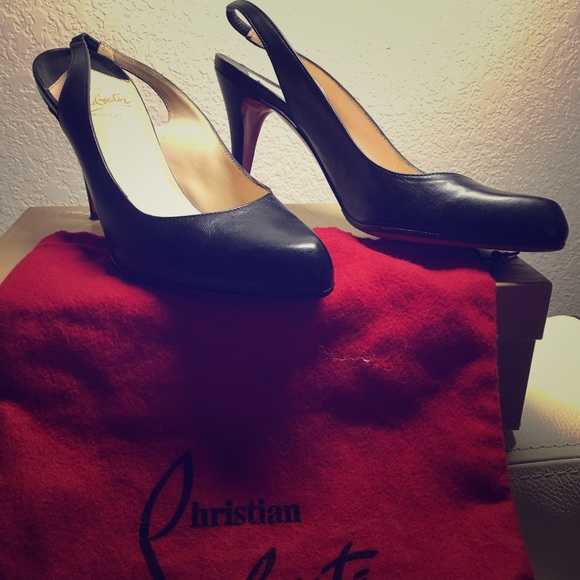 💯% authentic CL sling back heels