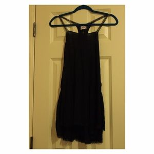Free People Intimates- Black Dress with Lace Trim