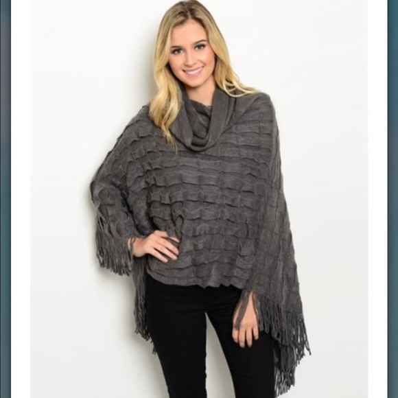 Charcoal poncho new from sunkissedgypsy