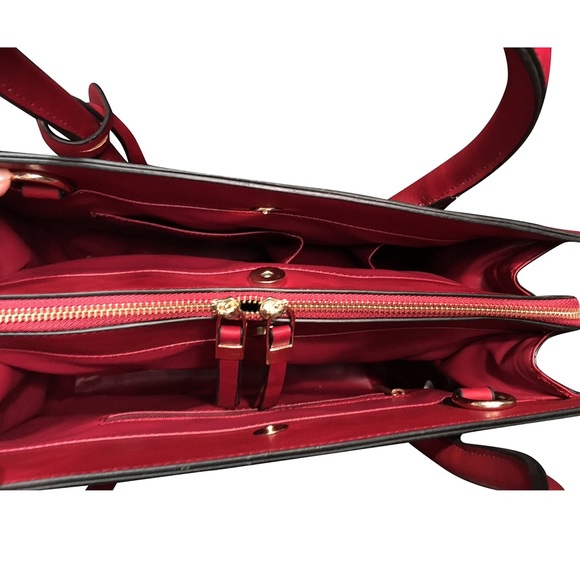 Large Tote Structured Handbag - Stay Organized! - Picture 3 of 8