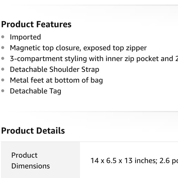 Large Tote Structured Handbag - Stay Organized! - Picture 4 of 8