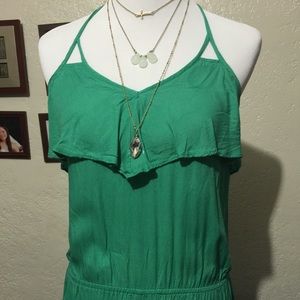 Seafoam Green Roxy Backless Romper in Size 4 Small