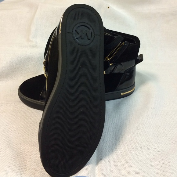 Michael Kors black and gold hi-tops only used once - Picture 3 of 3
