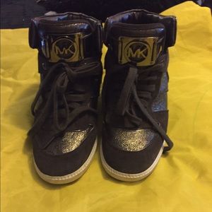 Michael Kors High Top Metallic Sneakers