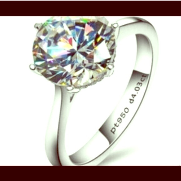 4 CTW Solitaire Tiffany Style Setting 6 Prongs