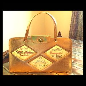 REDUCED! Rare Gold Lame K. CHAMBRE purse (1950's)