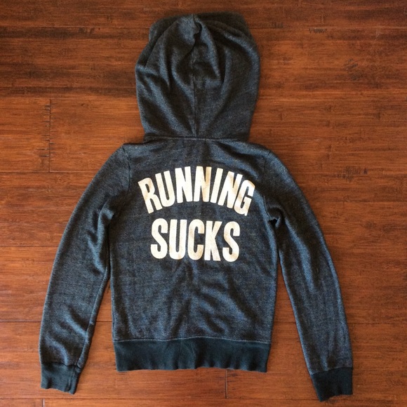 *SOLD* WF "Running Sucks" Hooded Track Suit Jacket - Picture 3 of 4