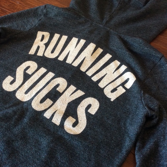 *SOLD* WF "Running Sucks" Hooded Track Suit Jacket - Picture 4 of 4